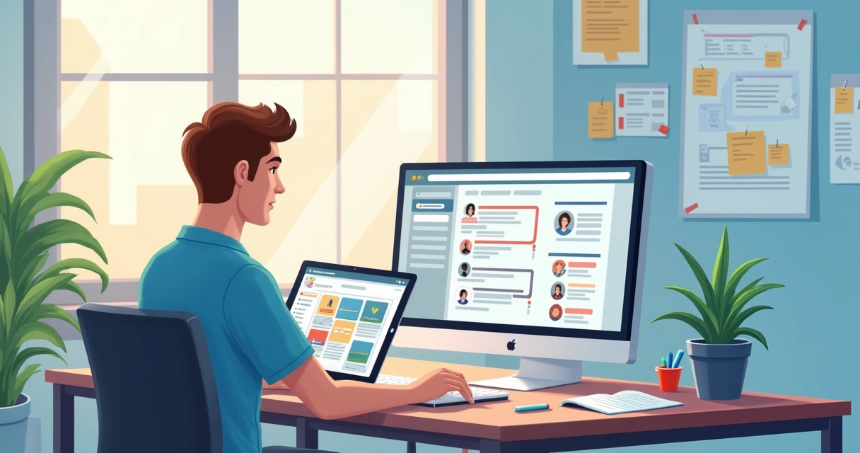 Desenvolvedor ajustando interface de aplicativo conforme feedback