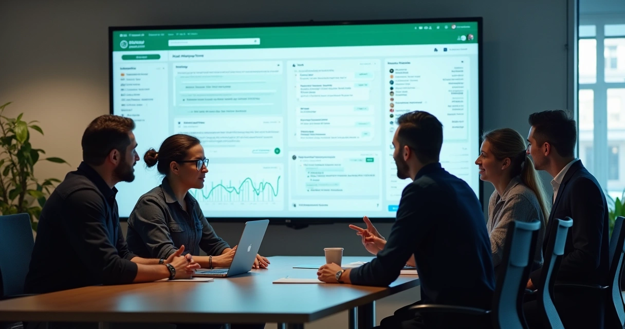 Equipe ajustando automação de vendas no WhatsApp