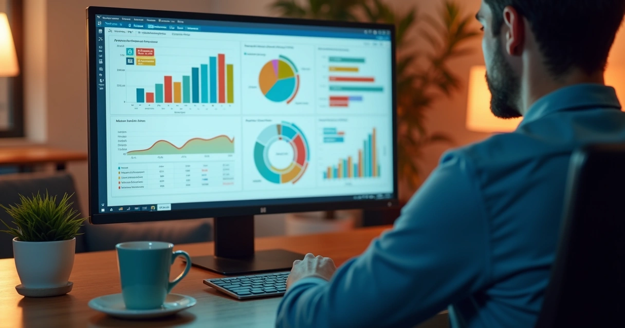 Profissional revisando relatório de ajustes em campanha de leads 