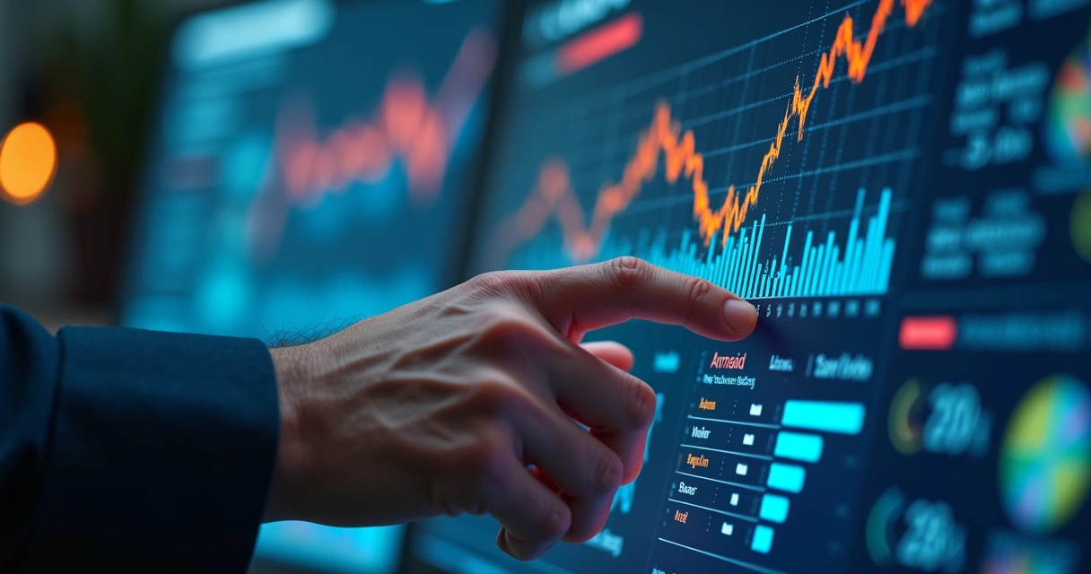 Profissional ajustando detalhes em dashboard de mídia paga 