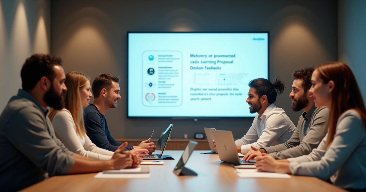 Reunião ajustando proposta de valor em clínica odontológica 