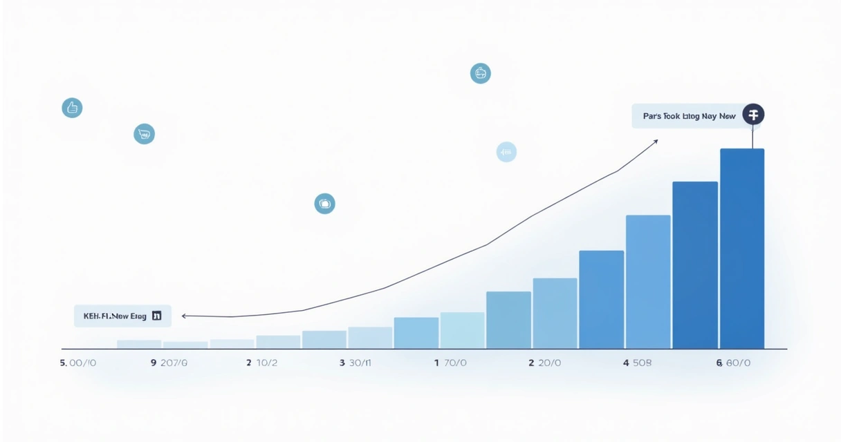 Gráfico mostrando aumento de alcance em post com hashtags 