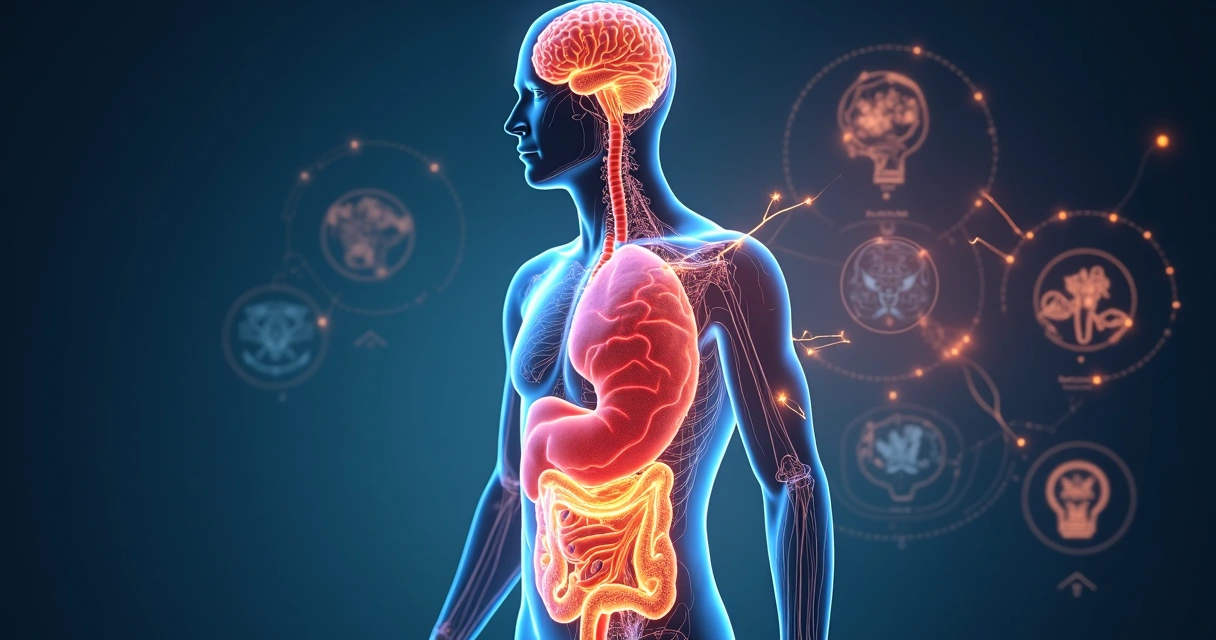 Ilustração mostrando os efeitos do álcool no corpo humano 
