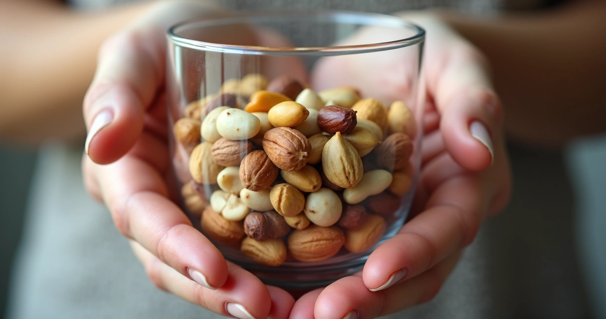 Pessoa segurando um copo com insetos e urticária nas mãos 