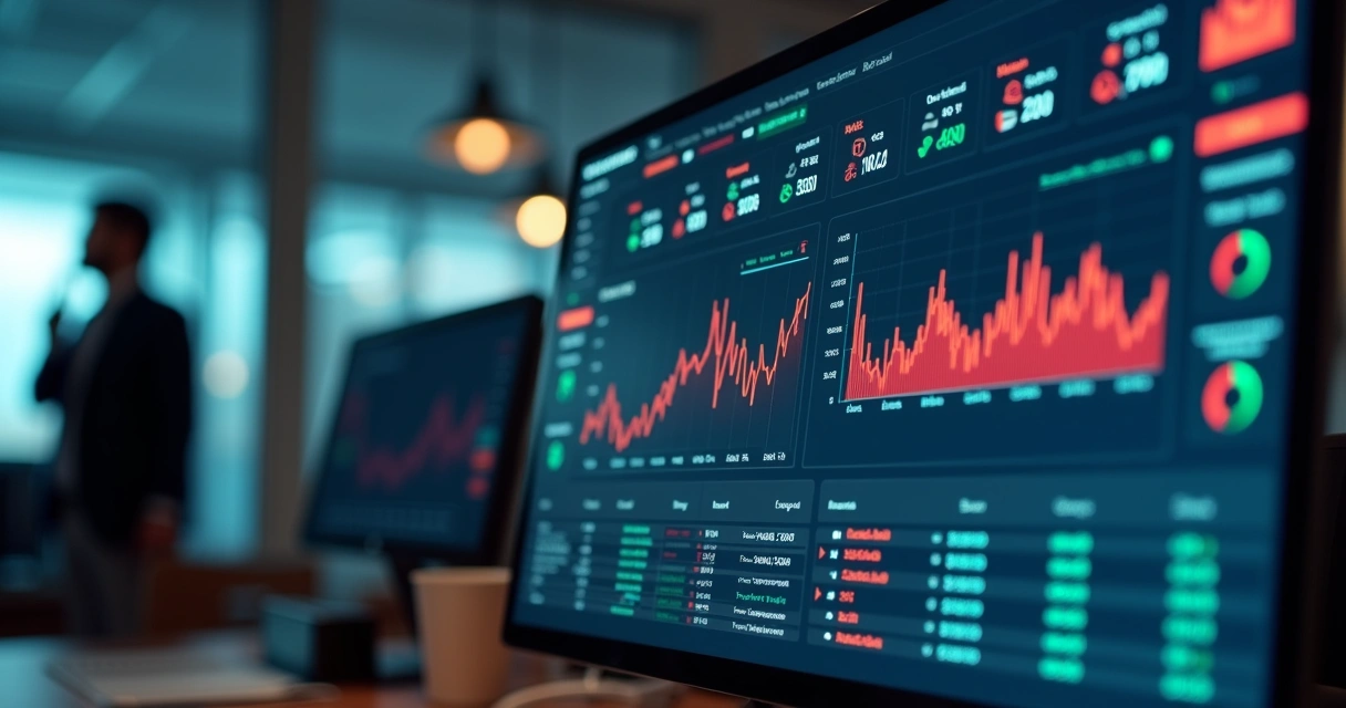 Dashboard digital mostrando alerta de chargeback em monitoramento em tempo real 
