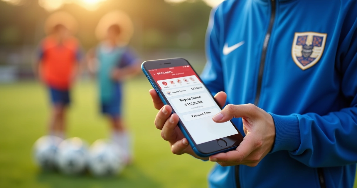 Alerta de cobrança automático em sistema de escola de futebol