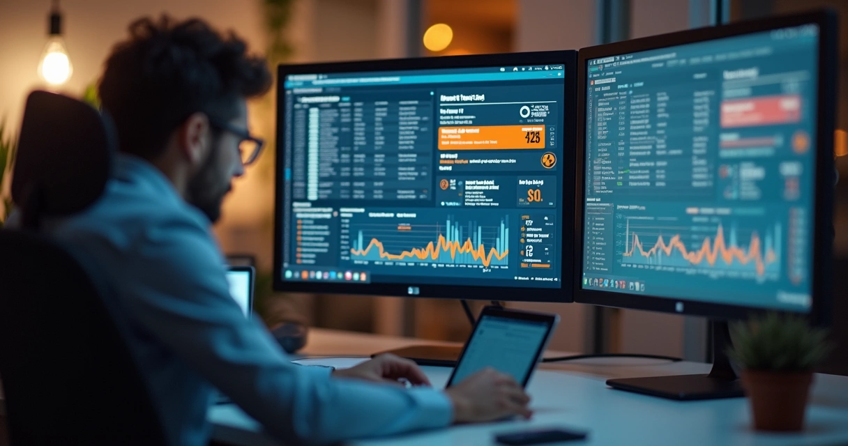 Alerta de divergência de estoque em painel digital de e-commerce