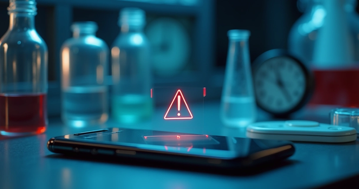 Alerta de falha em monitoramento de laboratório