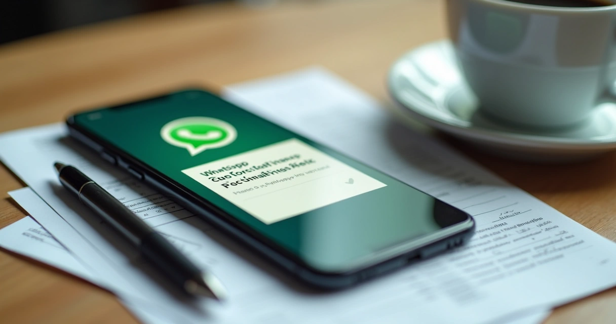 Notificação no WhatsApp sobre alerta financeiro 