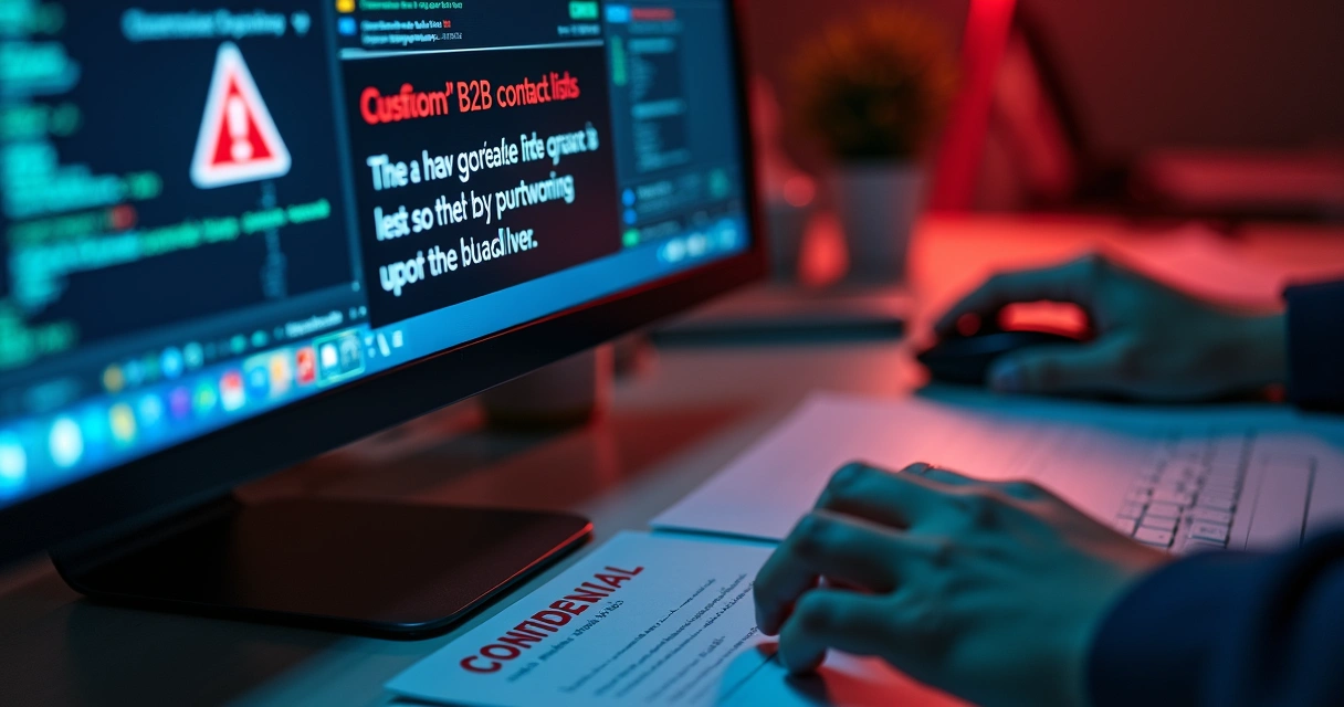 Aviso de risco ao comprar listas de contatos