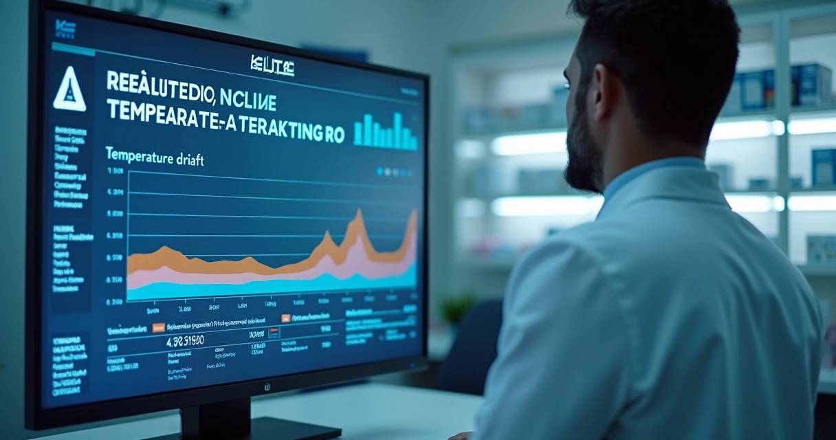 Tela de sistema exibindo alerta preditivo para câmara fria 