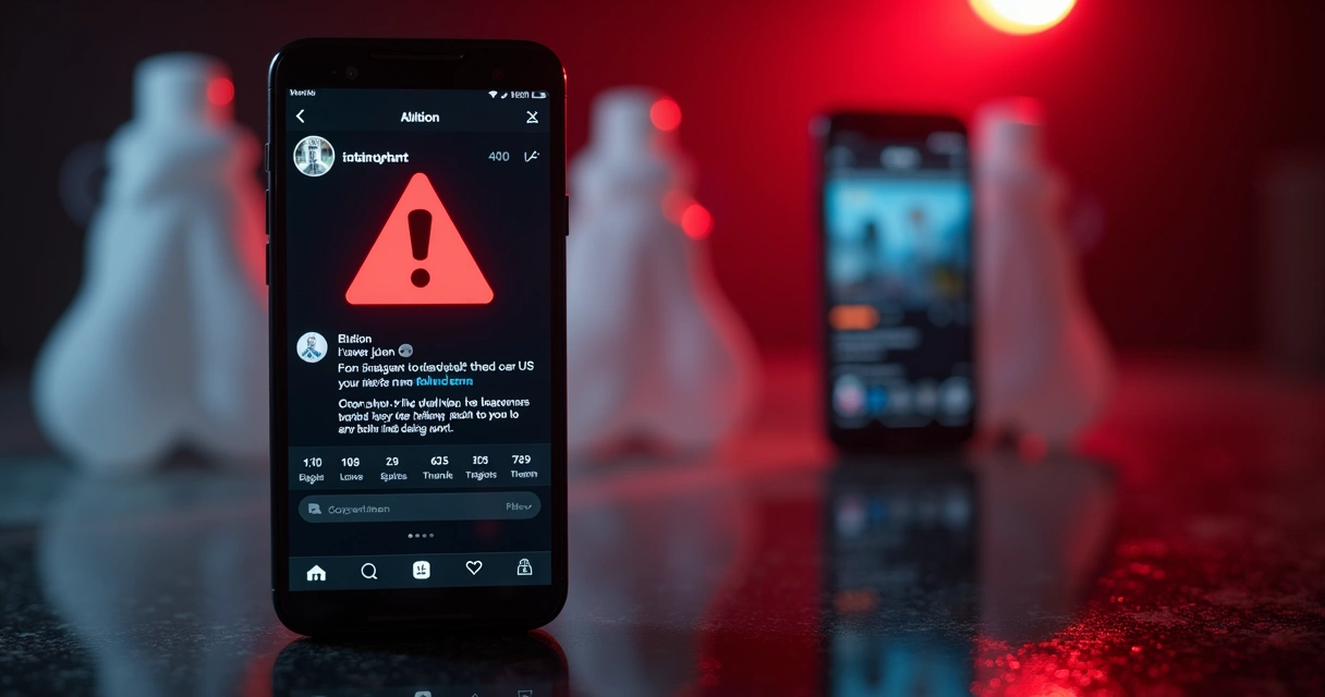 Alerta vermelho sobre seguidores falsos. 