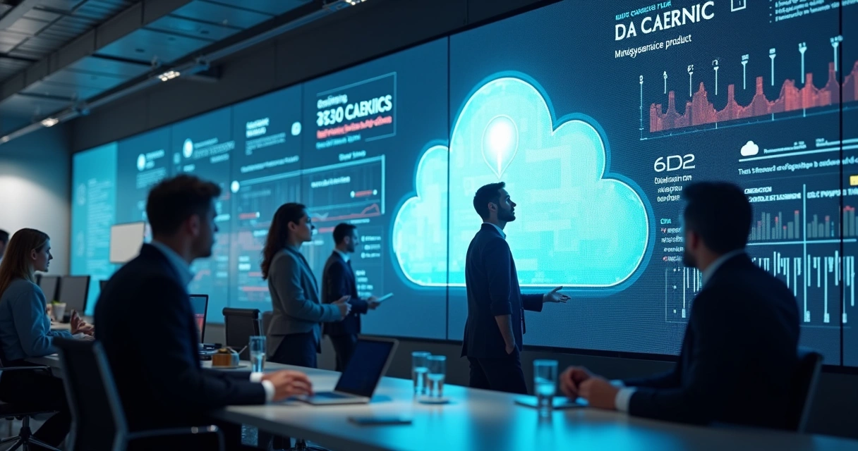 Alerta de segurança sobre dados sensíveis na nuvem em ambiente corporativo.