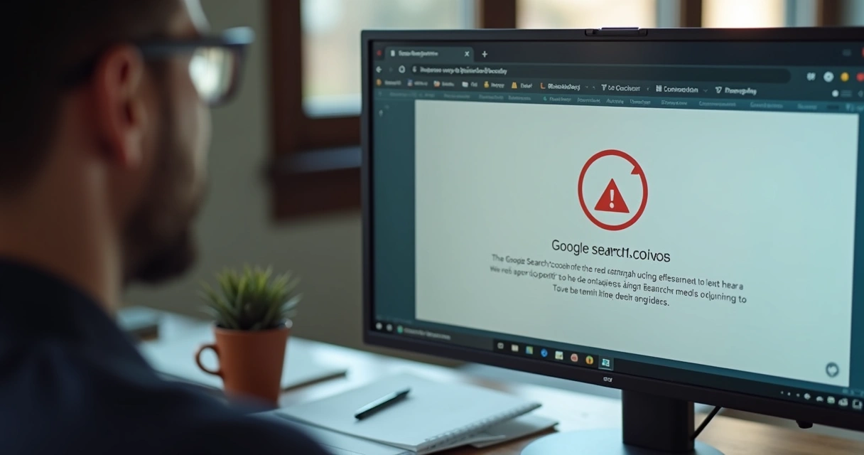 Alerta de segurança em site no painel Search Console 