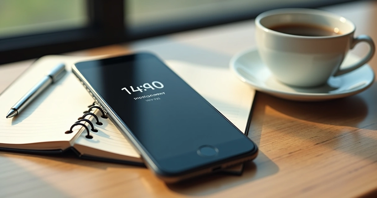 Notificação de alerta em smartphone sobre compromisso agendado
