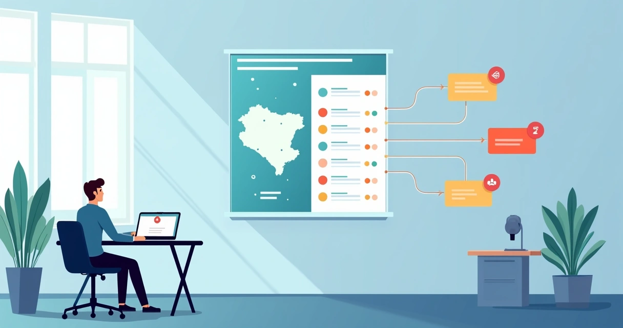 Panel corporativo con alertas automáticas de asistencia en tiempo real 