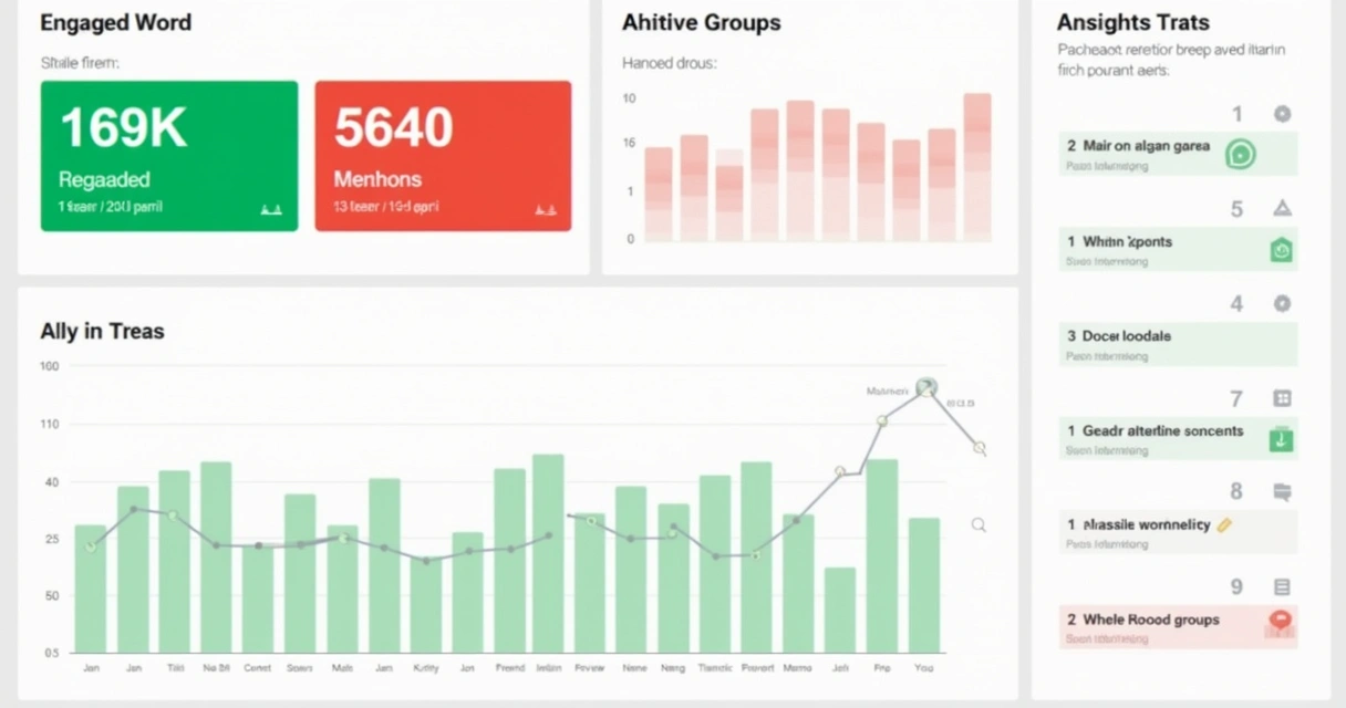 Painel digital de alertas inteligentes com indicadores de engajamento e variação semanal 