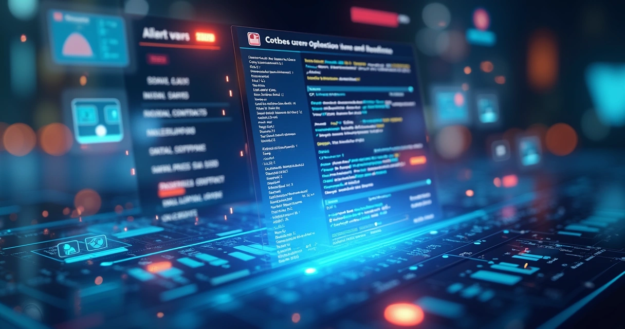 Tela de software com alertas de vencimento de obrigações e prazos 