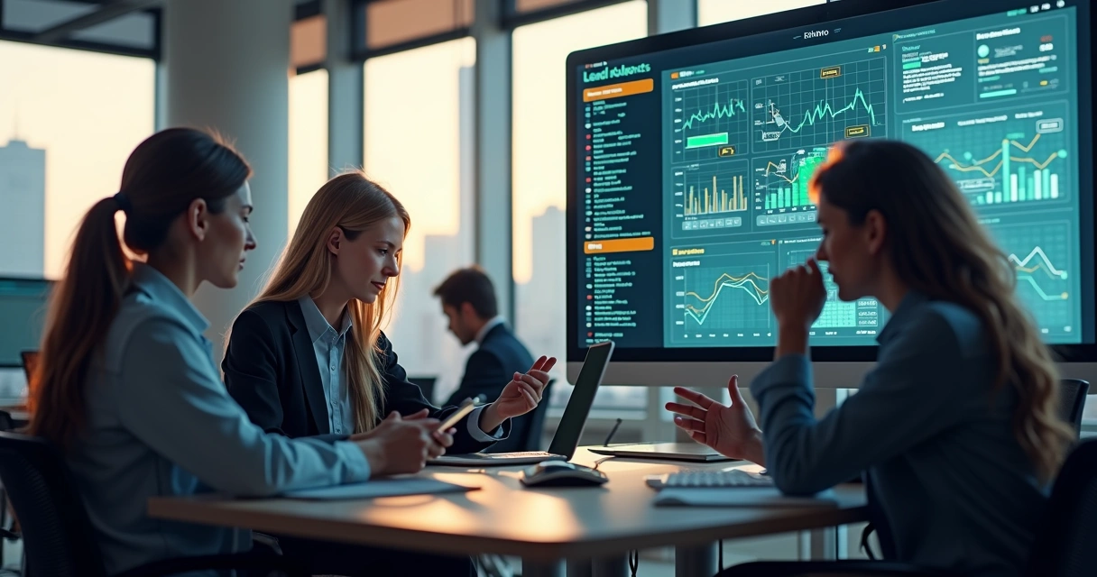 Painel digital mostrando alertas automáticos de vendas em tempo real 