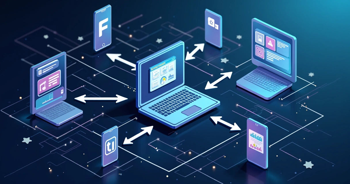 Fluxo de algoritmo entre diferentes plataformas digitais 