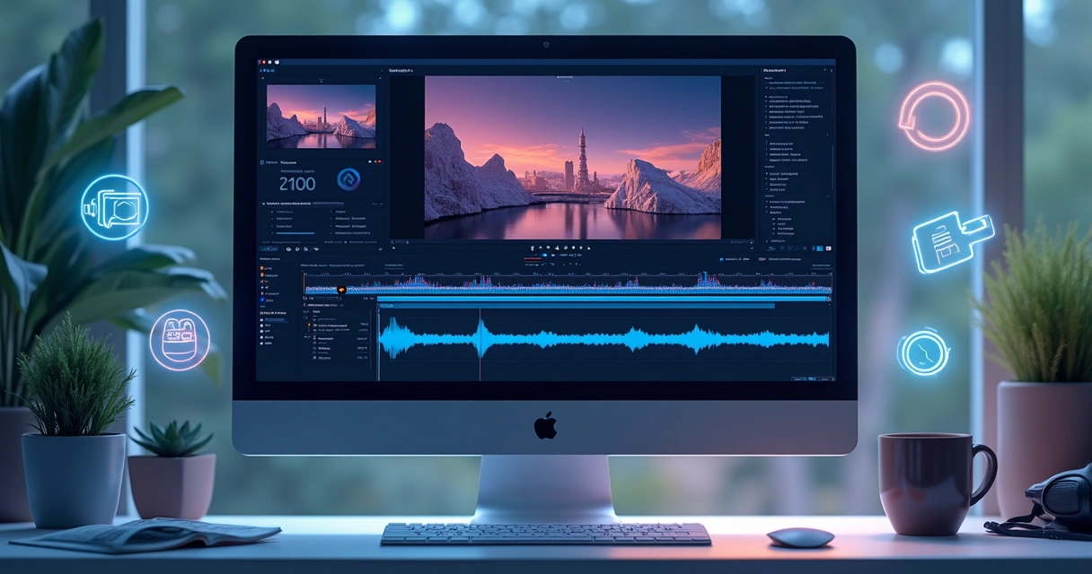 Interface mostrando algoritmo de inteligência artificial analisando vídeo 