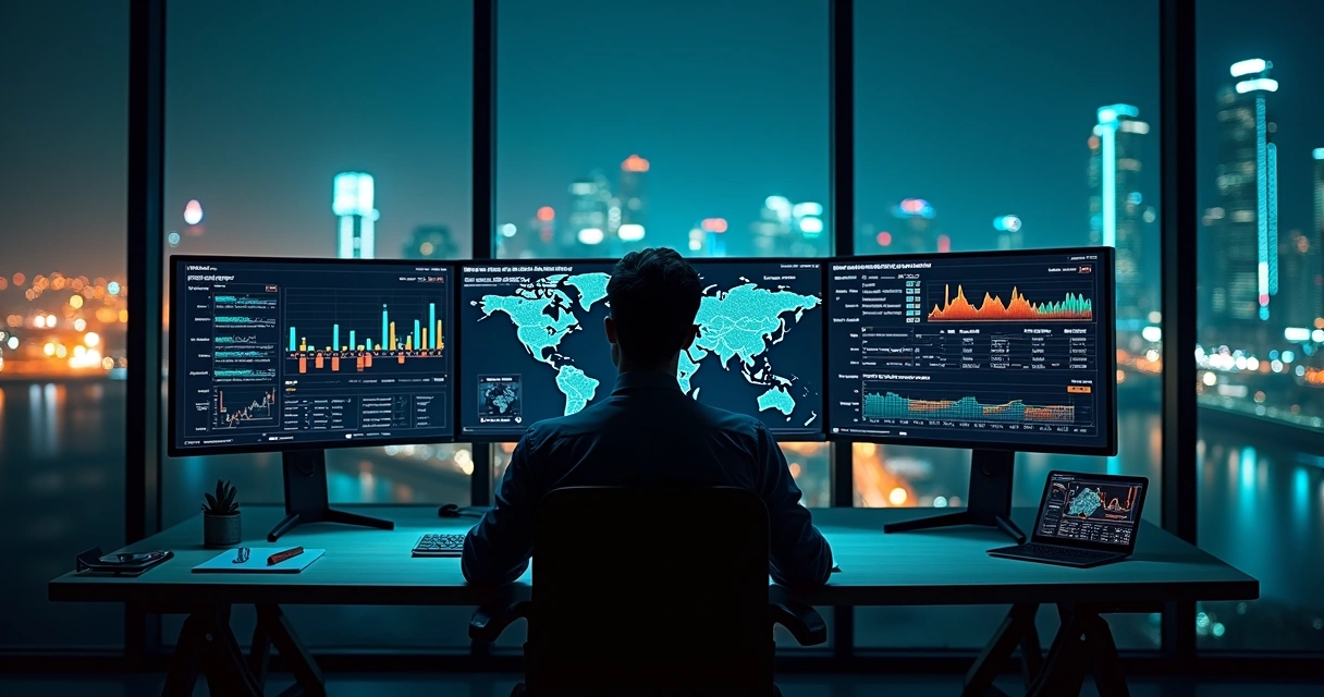 Gestor ajustando preços dinâmicos em loja virtual com gráfico em tempo real 