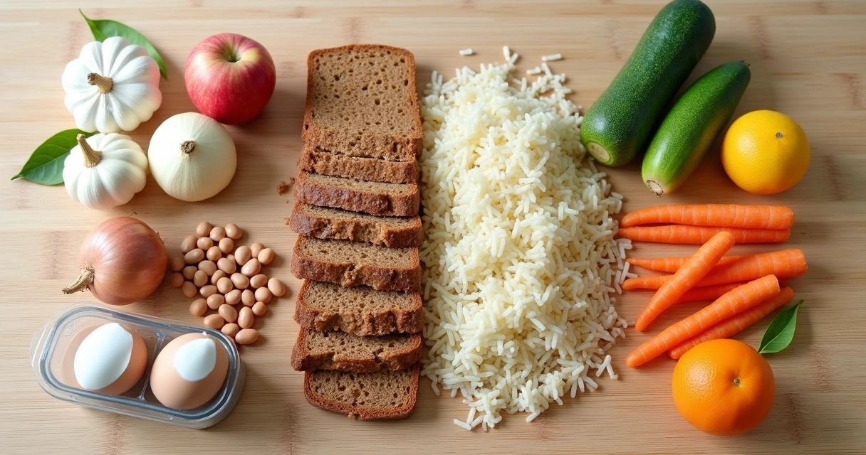 Alimentos divididos entre ricos e pobres em FODMAPs lado a lado 