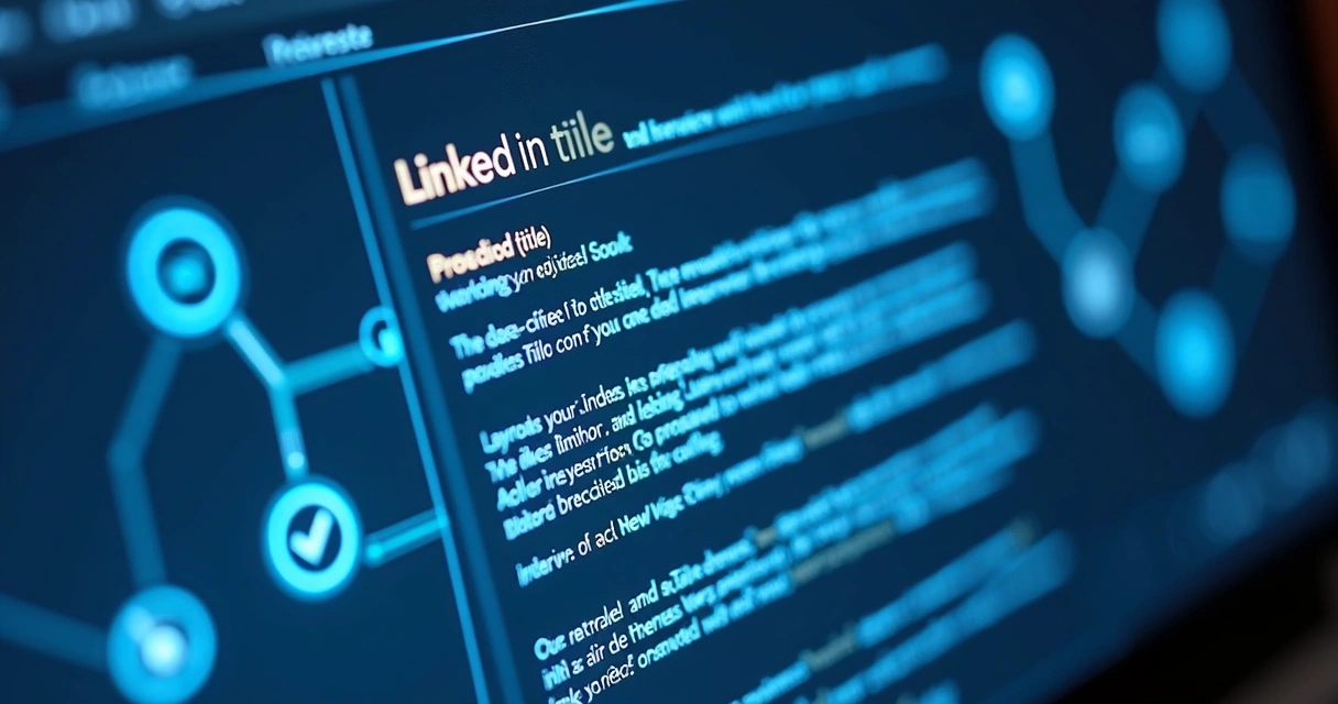 Conexão entre título, headings e conteúdo para SEO no LinkedIn 