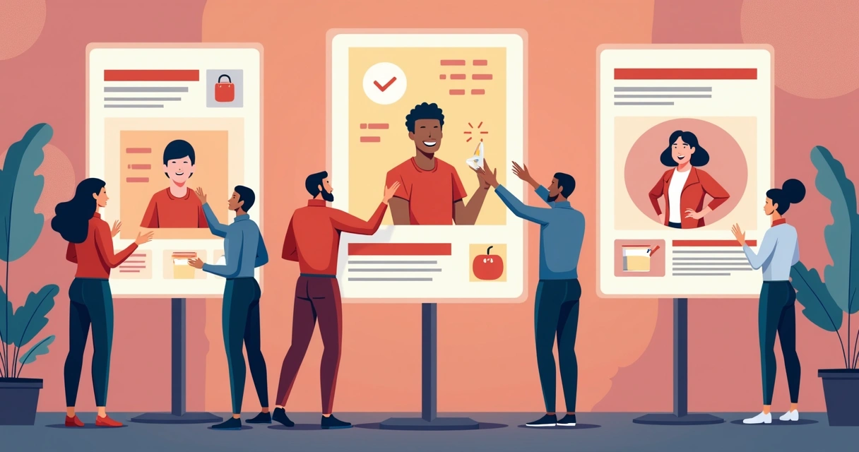 Equipe adaptando campanha para o público 