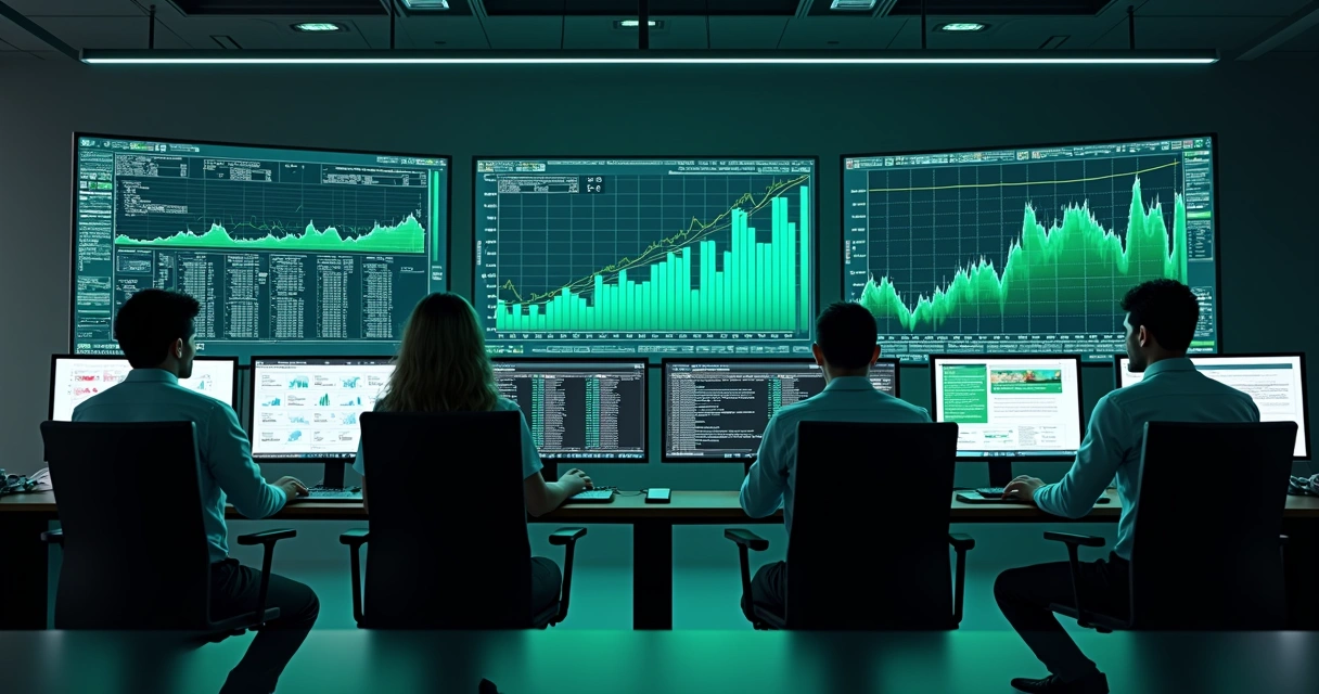 Servidor dedicado em funcionamento com gráficos de desempenho 