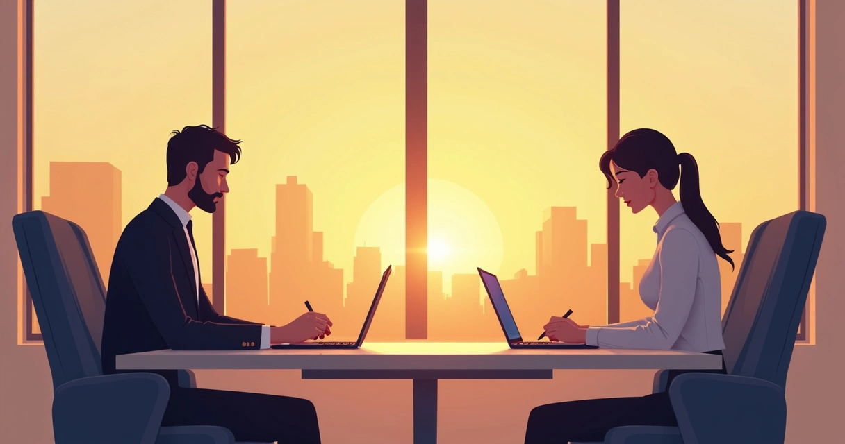 Representação visual de oferta alternativa para PME, contrato menor assinando