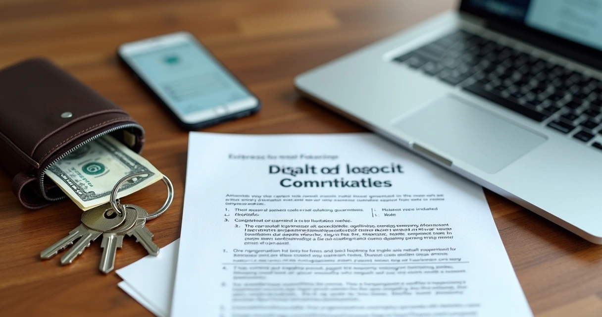 Documentos variados em cima de uma mesa de madeira 