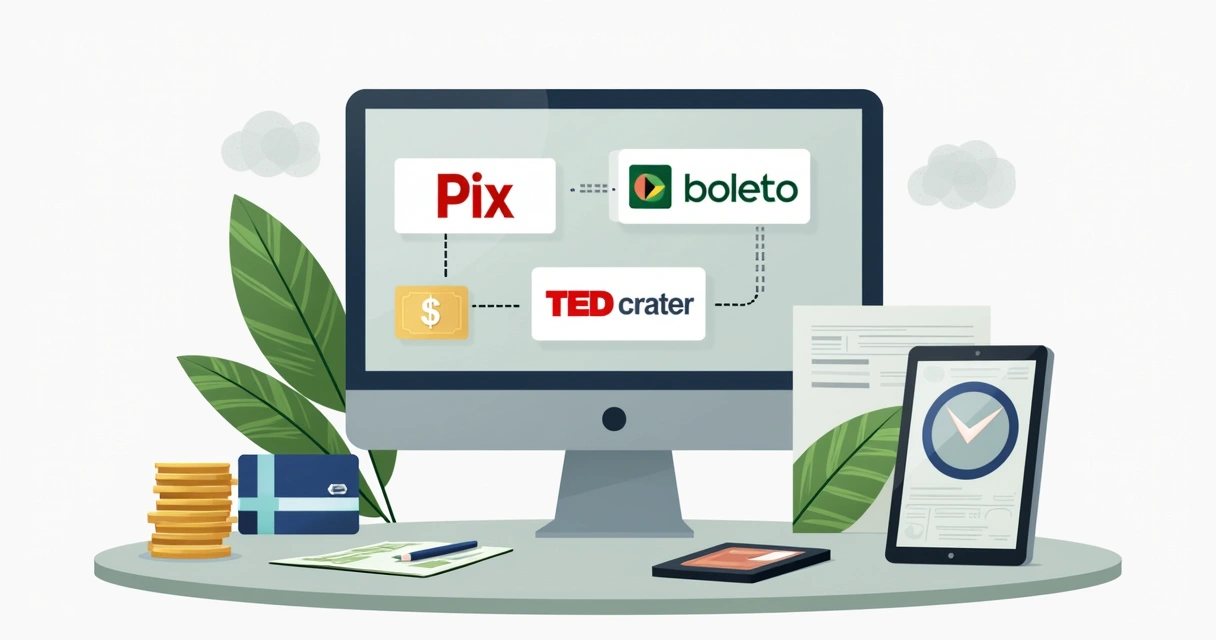 Várias opções de meios de pagamento para empresas 