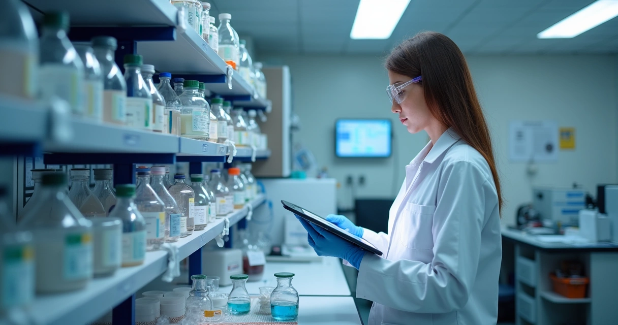 Equipamentos de monitoramento ambiental em laboratório 