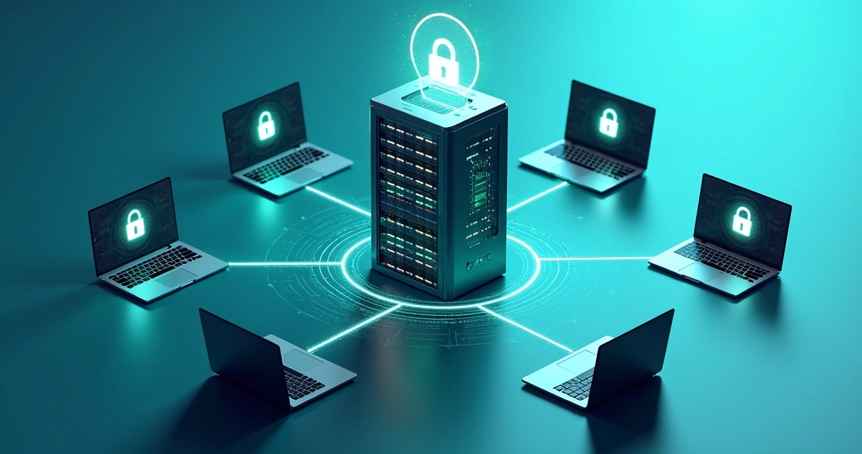 Representação de servidores e múltiplos usuários conectados 