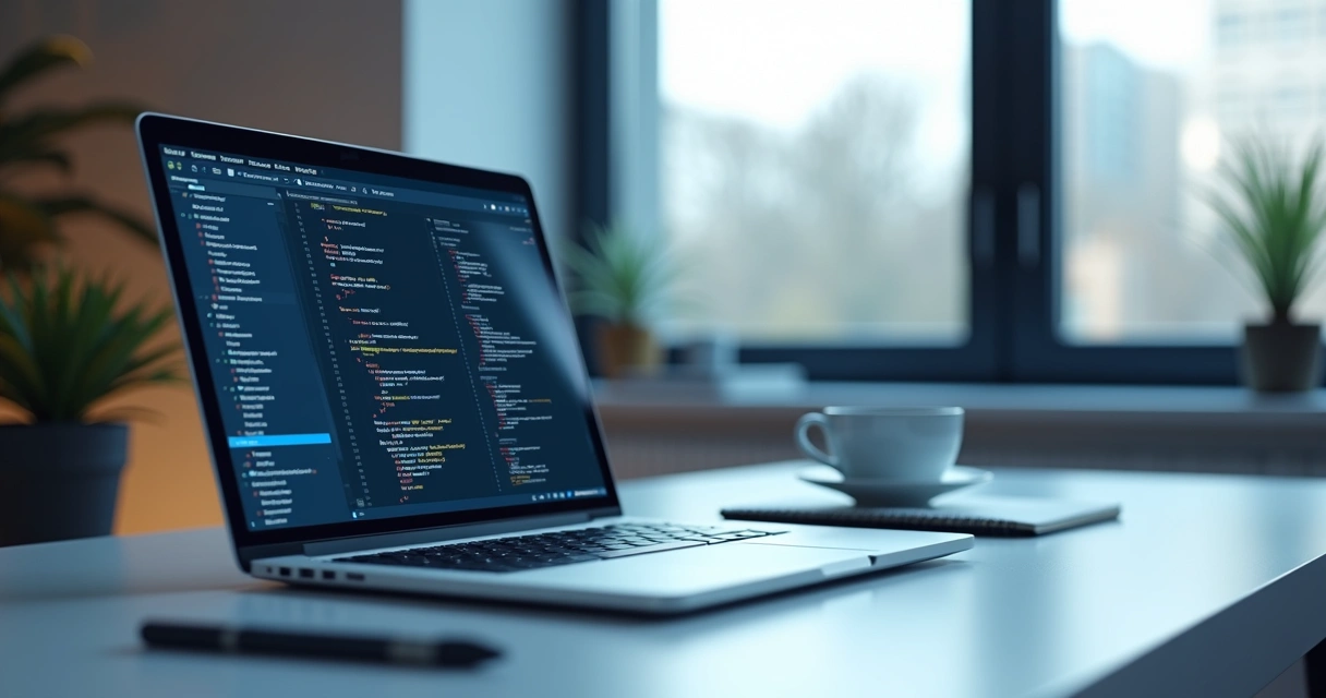 Ambiente de programação em nuvem com IA assistindo o código 