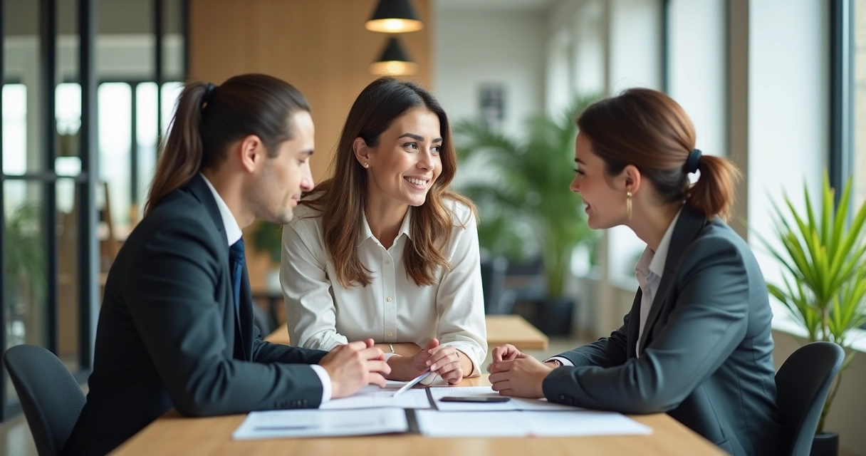 Profissionais em ambiente de trabalho respeitoso e colaborativo 