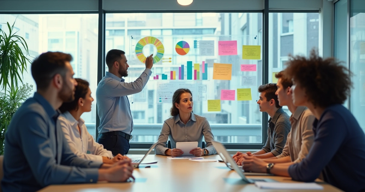 Equipe analisando resultados de pesquisa de satisfação 