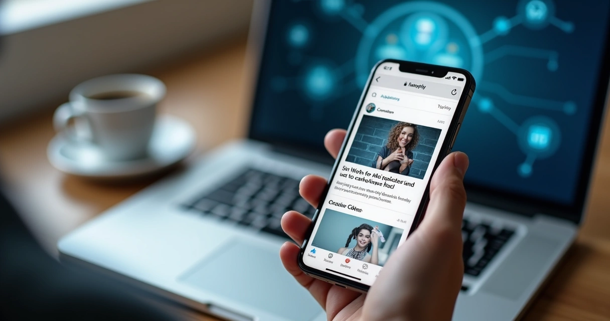 Simulação de site AMP carregando em um smartphone 
