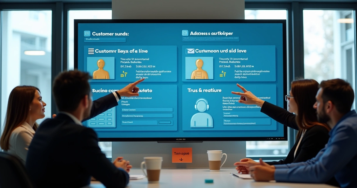 Equipe verifica alertas de cadastro em painel digital 