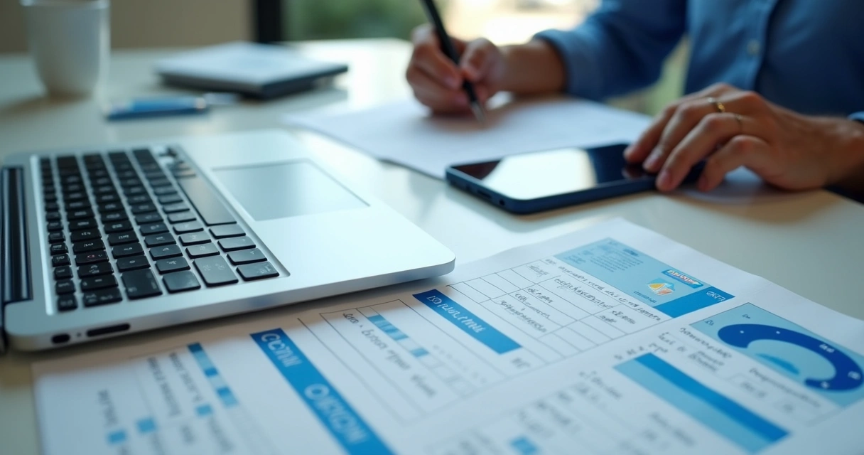 Analista revisando dados cadastrais de clientes 