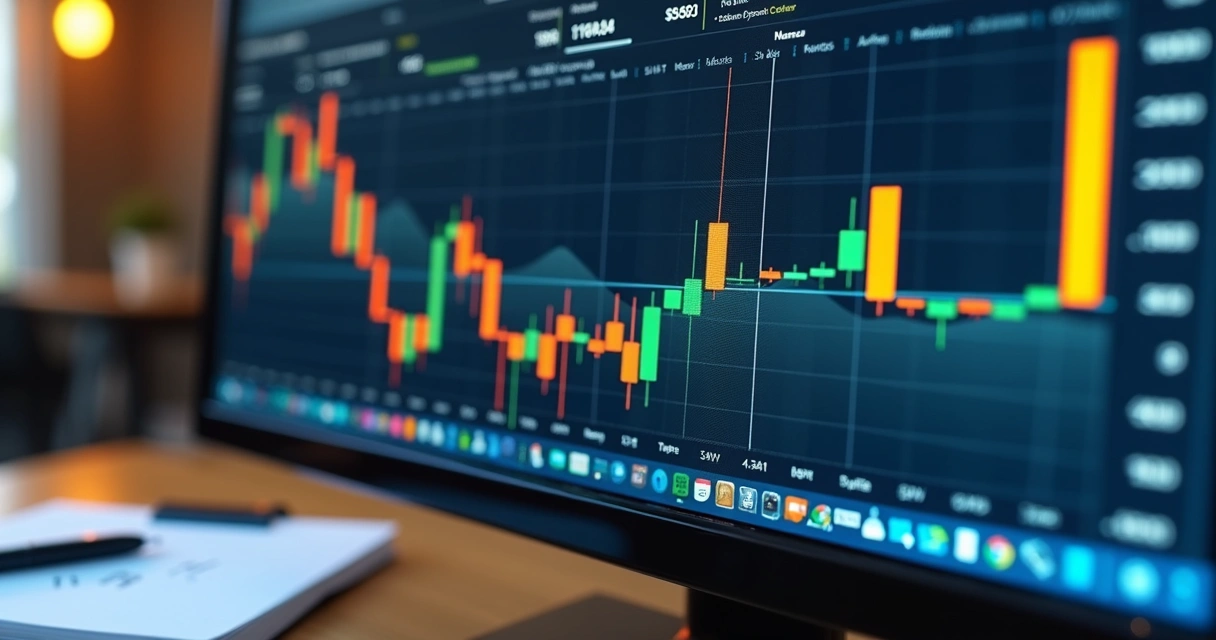 Tela de calculadora de leilão com gráficos coloridos e campos preenchidos
