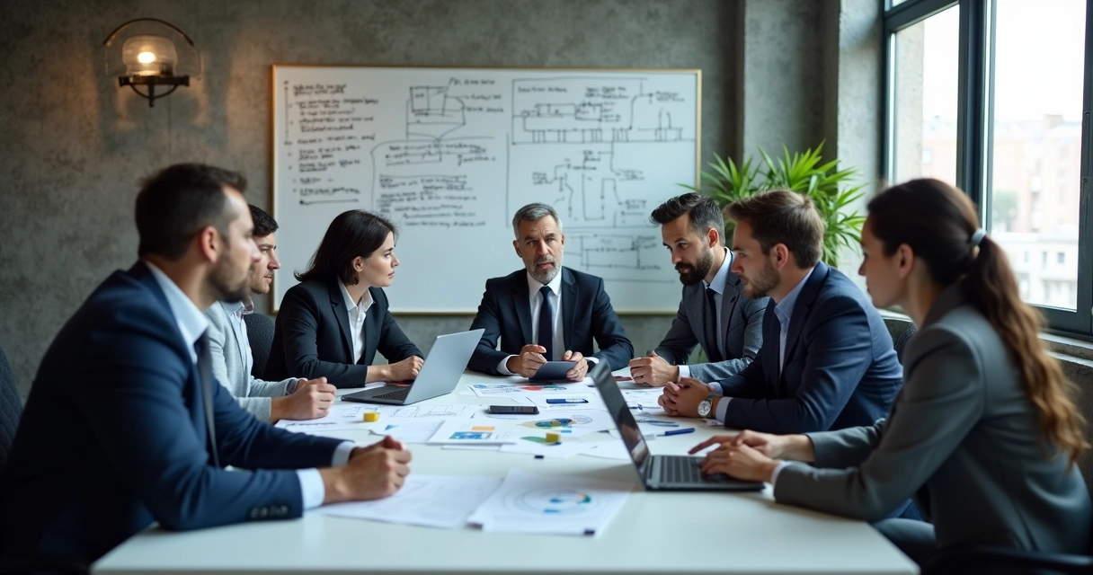 Equipe analisando laudo de causa raiz 