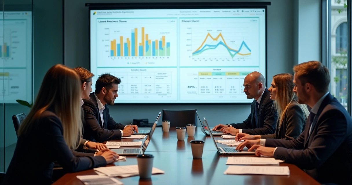 Gráfico de análise de contratos cancelados em operação B2B 