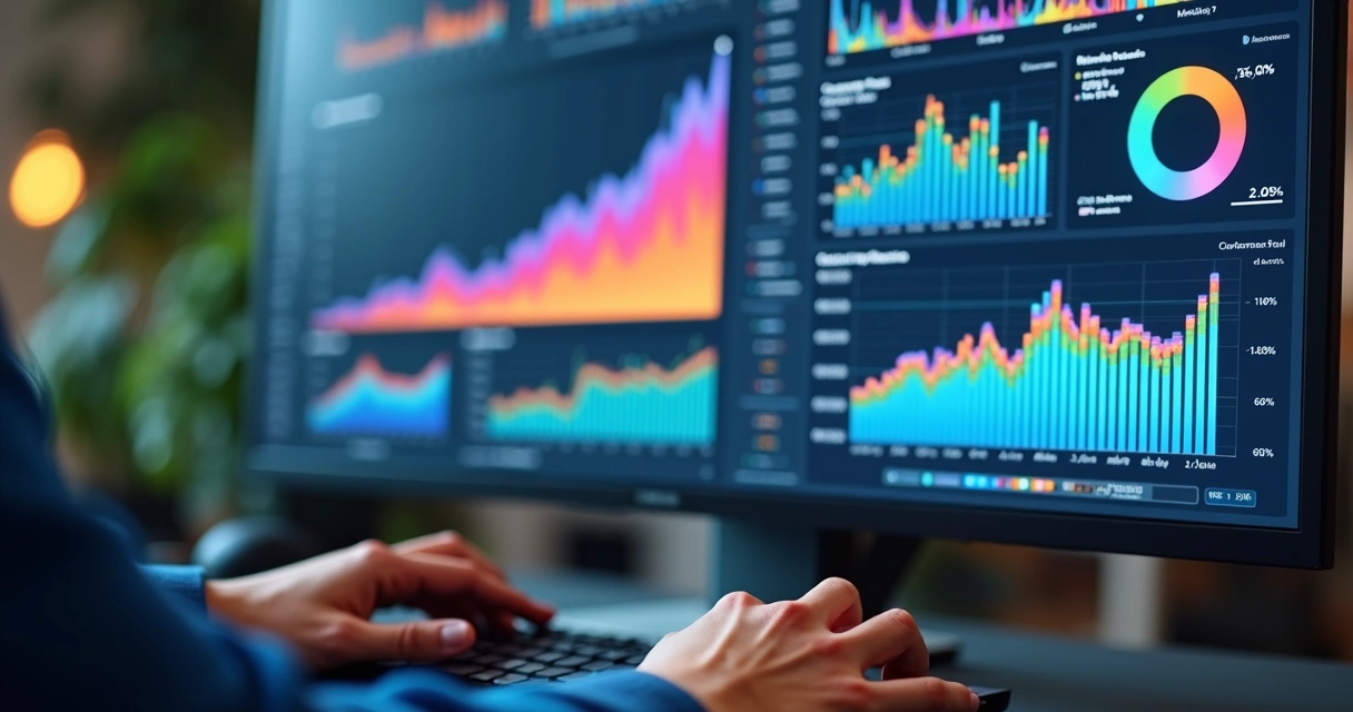 Tela mostrando análise de comportamento de clientes em e-commerce 