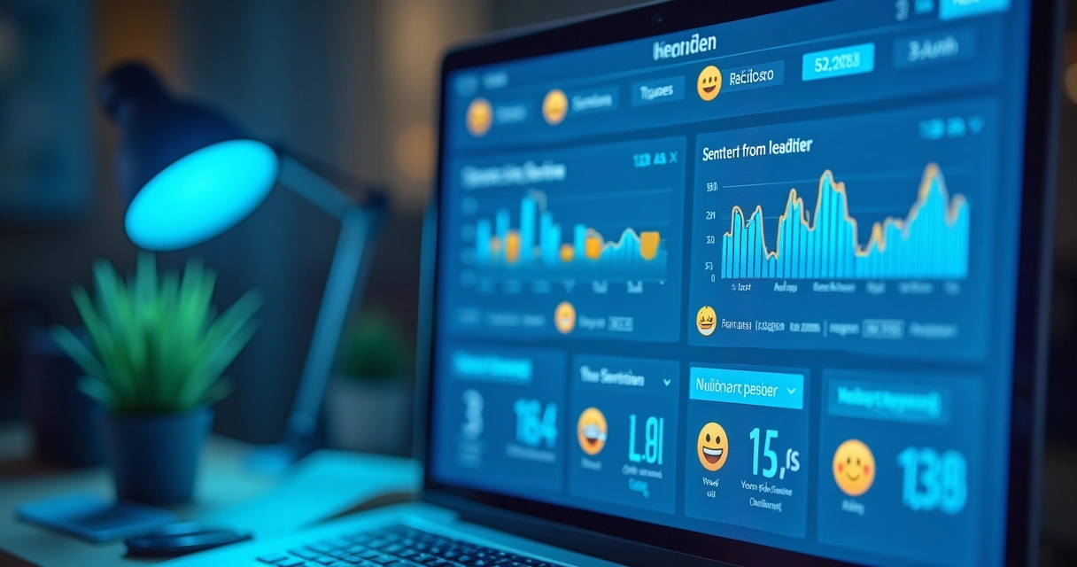 Painel com gráficos representando dados de postagens no LinkedIn 