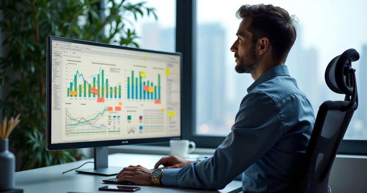 Profissional avalia concorrentes em gráficos de computador 