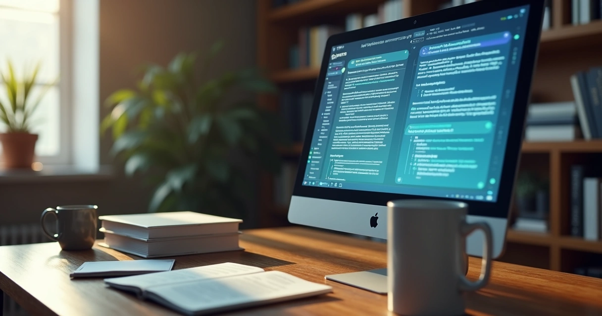 Tela de computador exibindo análise de contrato destacando cláusulas e riscos 