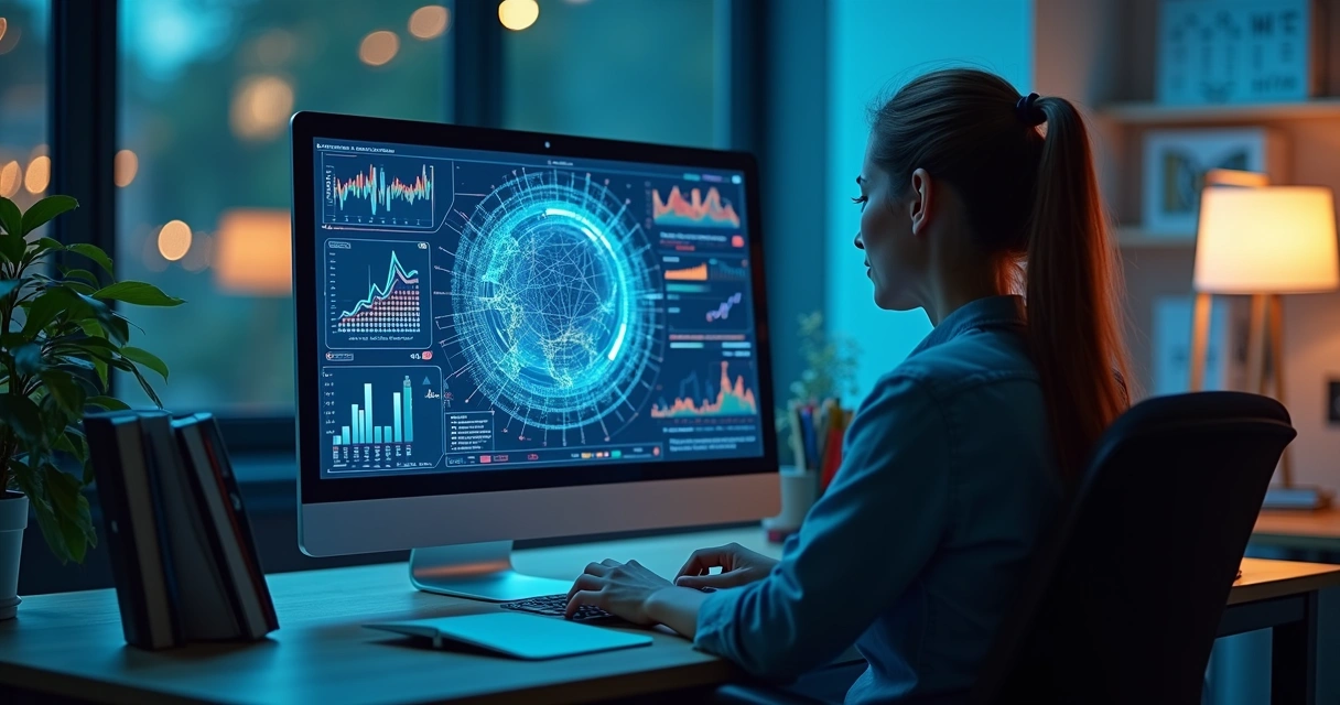 Revisão digital de contrato de locação na tela do computador 