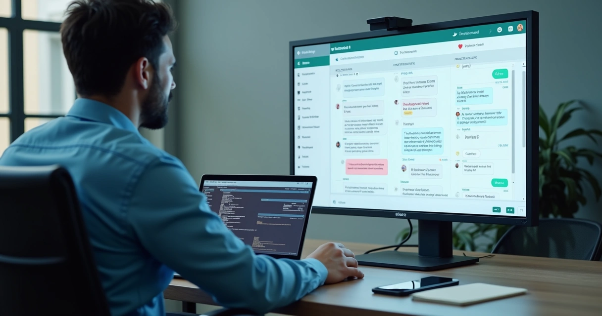 Painel com análise de conversa comercial e sinais de objeção 